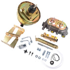 8" Dual Zinc Power Brake Booster + Master Cylinder 1" Bore for Chevy (1955–1957)