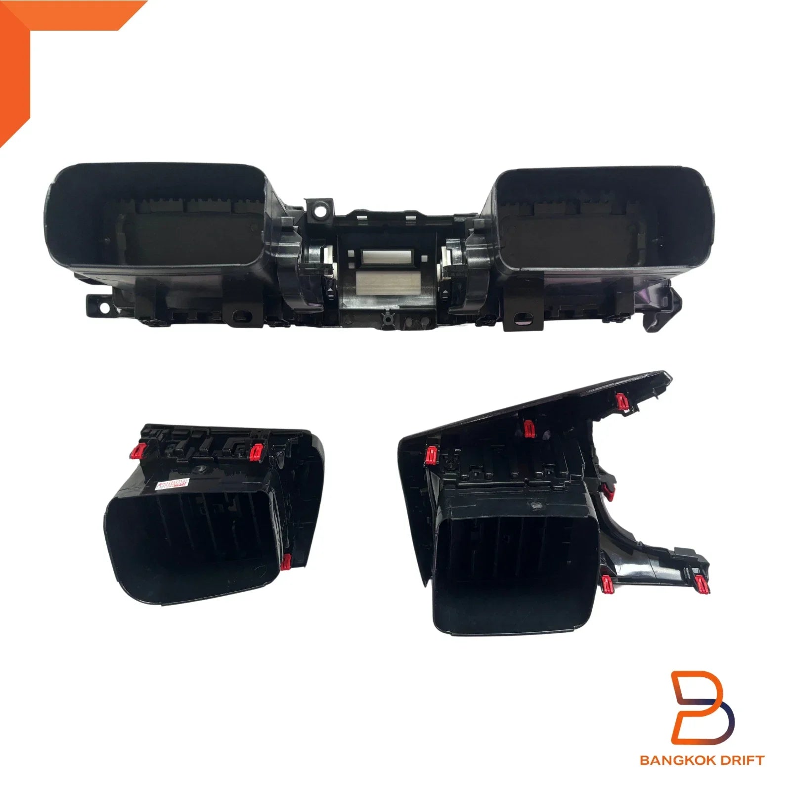 Black Center Dashboard Air Vents Panel for Toyota Hilux Ute Revo (2015-2024)