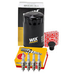 Wix Engine Oil Filter & NGK 4 Spark Plugs Kit for Volkswagen Rabbit Pickup (1980–1984)