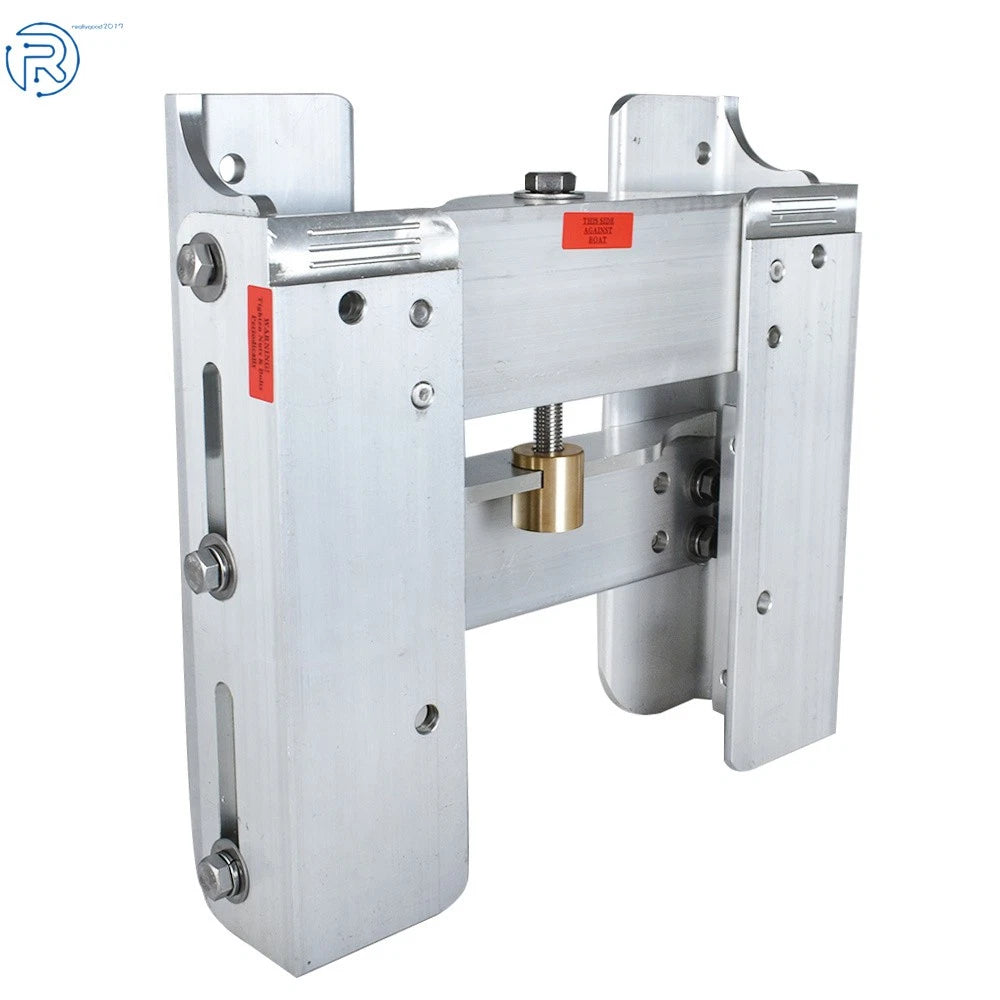 JPL4400 Adjustable Outboard Jack Plate for Motor Power Lift (Silver Aluminum)