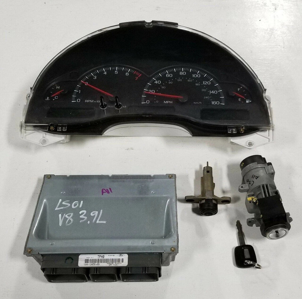 Ignition Key Cluster Kit for Lincoln LS (2001) 1W4A-12A650-AMA