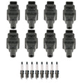 Set of 8 Ignition Coils & Iridium TT Spark Plugs for Mercedes Electra W140 R129 V8