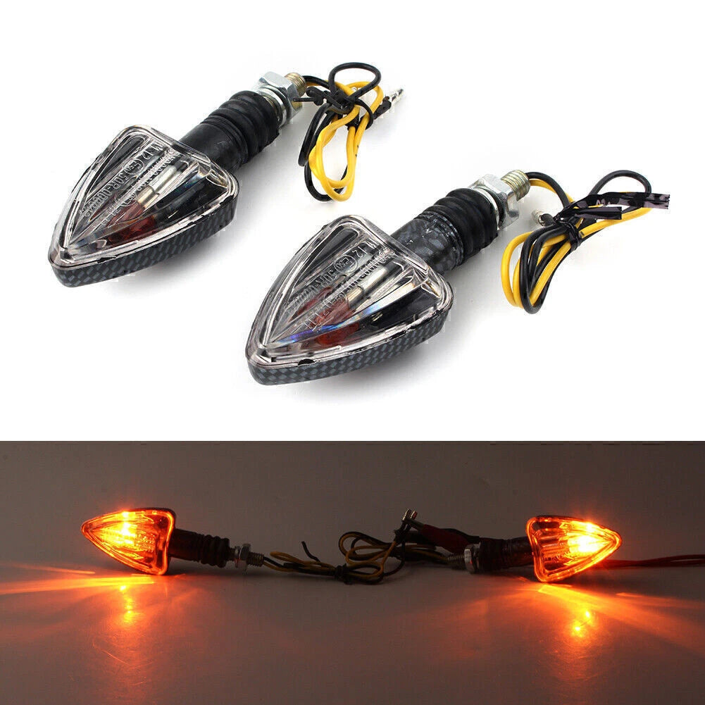 Motor Smoke LED Triangle Signal Turn Signal Indicator for Harley Yamaha Suzuki
