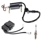 Ignition Coil CDI Spark Plug Kit for Kawasaki Bayou 300 (1988â2004)