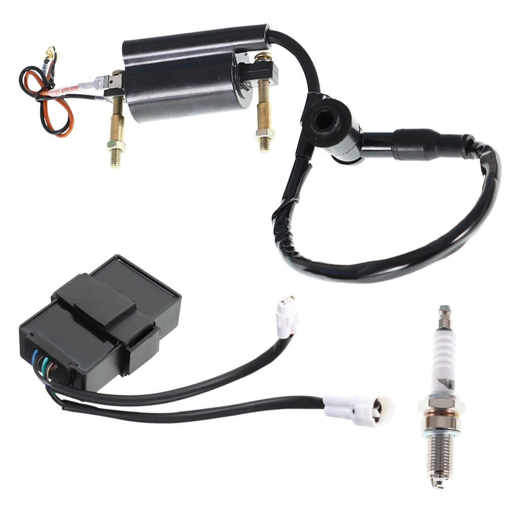 Ignition Coil CDI Spark Plug Kit for Kawasaki Bayou 300 (1988â2004)