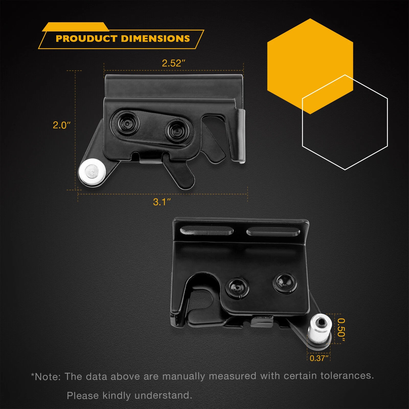 Tailgate Rotary Latch Kit for Leer 100XL/XR/XQ/180XL (Year Unknown)