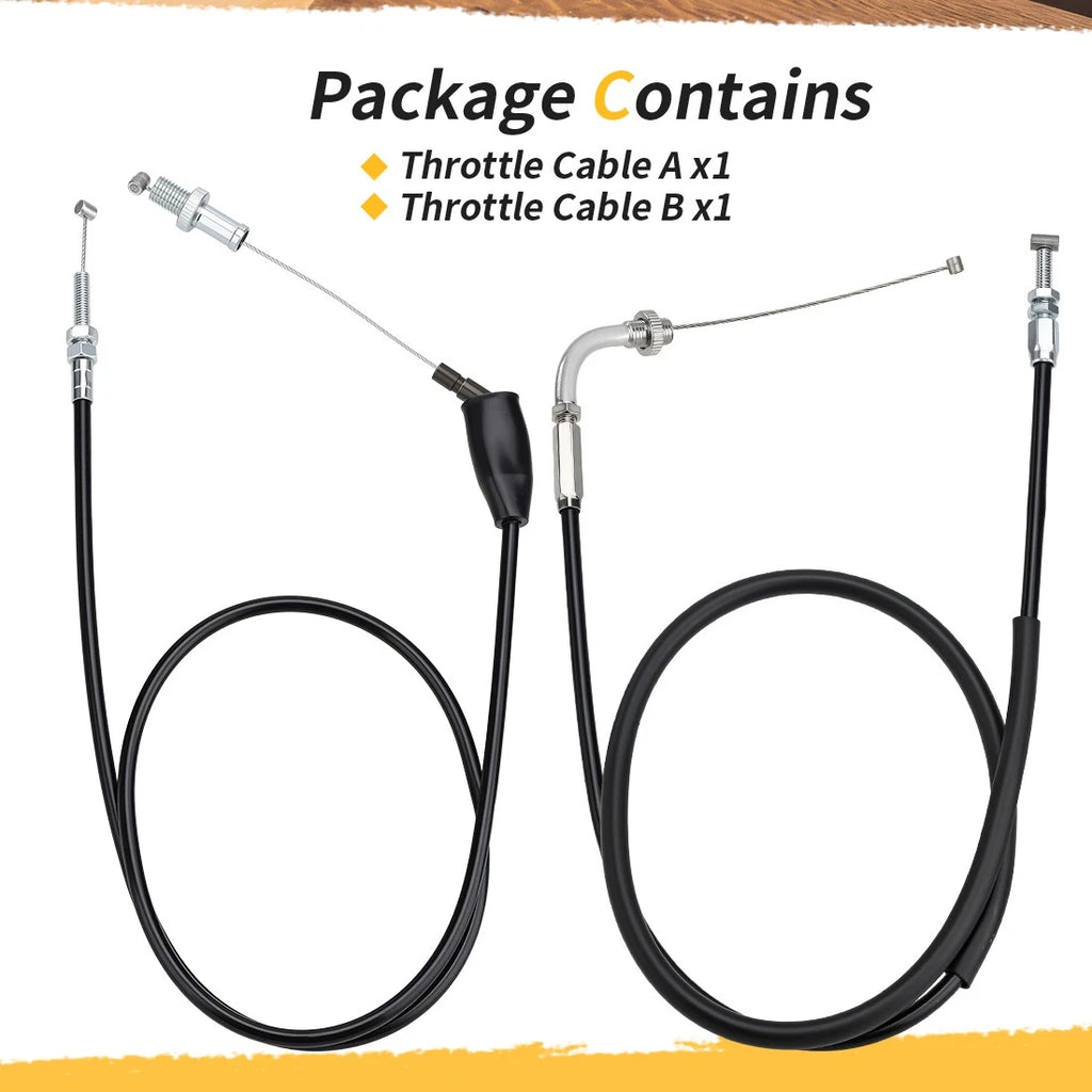 Throttle Cable A B for Honda Shadow 750 VT750C VT750CD (1998–2003) 17910-MBA-000