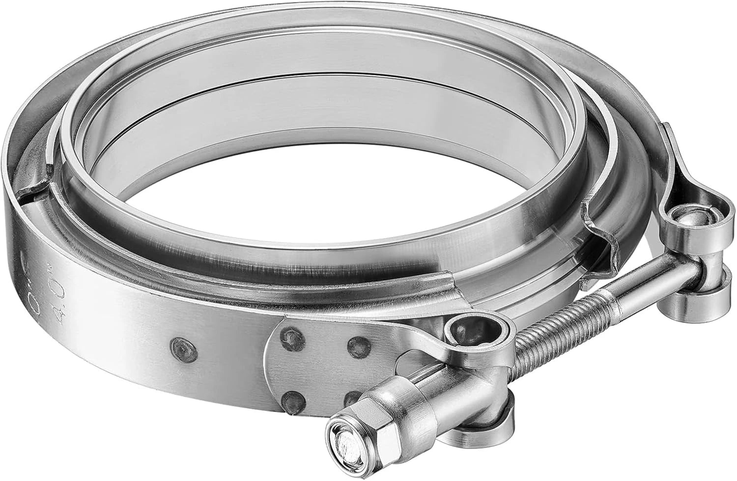 3.5" V Band Exhaust Clamp Kit with Flange for Universal Applications