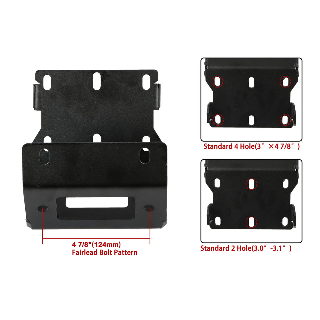 Winch Mounting Plate for Honda Rancher Foreman Rubicon TRX420/500/520 (2000–2023)