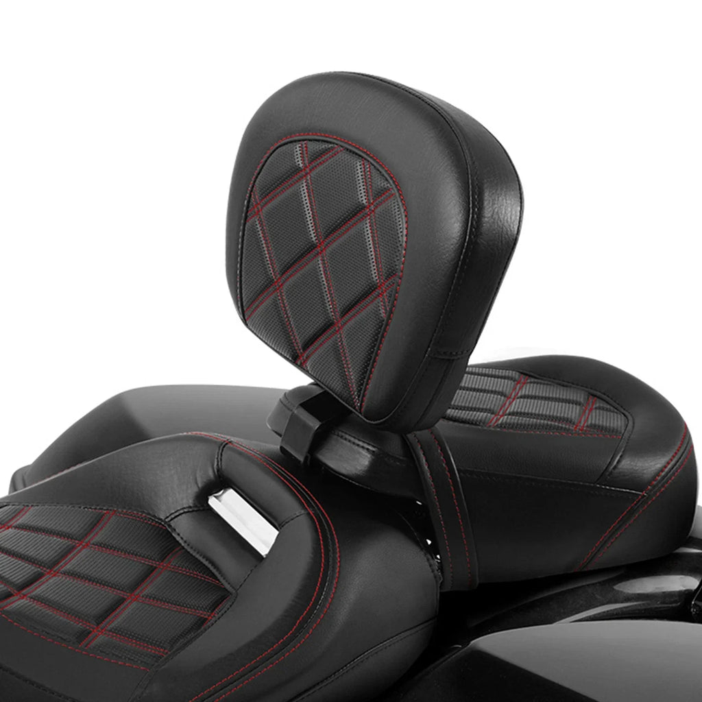 Driver Rider Backrest Pad for Harley-Davidson Touring Street Glide (2009-2023)