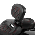 Driver Rider Backrest Pad for Harley-Davidson Touring Street Glide (2009-2023)