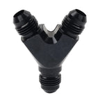 6AN AN6 Black Fuel Block Flare Union Fitting Adapter for Car