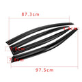 Visor Guard Window Visors for Honda Accord Sedan (2008–2012) Glossy Black Acrylic