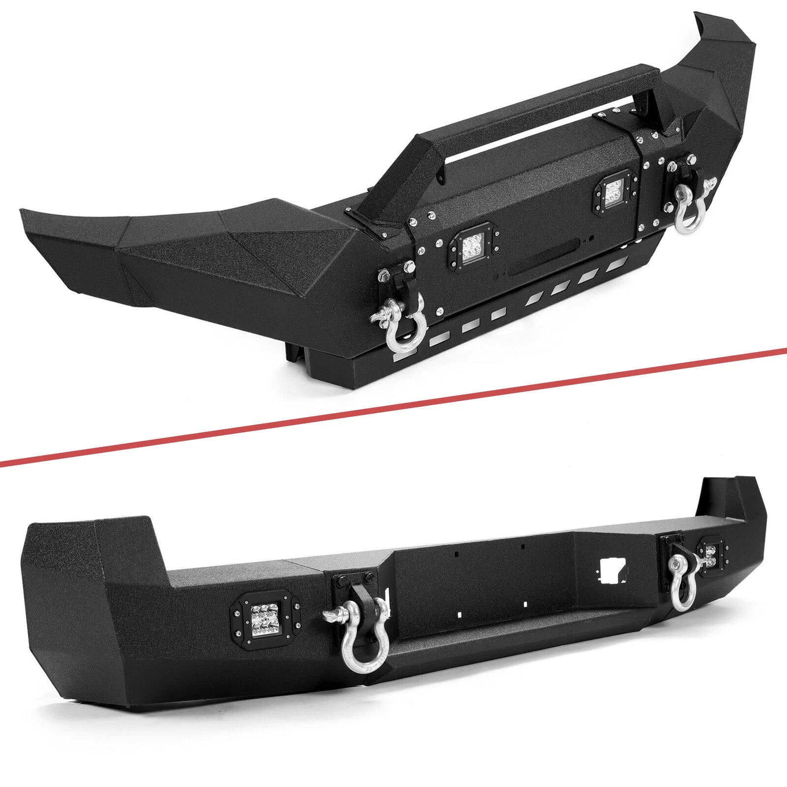 Bumper with LED Lights & D-Rings for Toyota Tacoma (2005–2015)