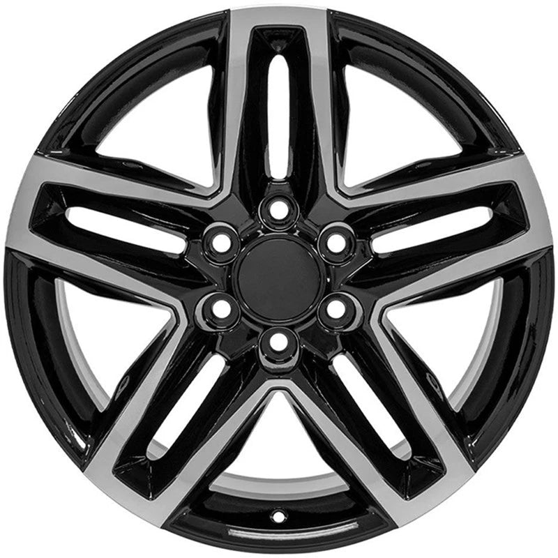 20 Inch Machined Black Wheel Replacement for 1988–2000 Chevy C2500