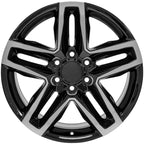 20 Inch Machined Black Wheel Replacement for 1988–2000 Chevy C2500