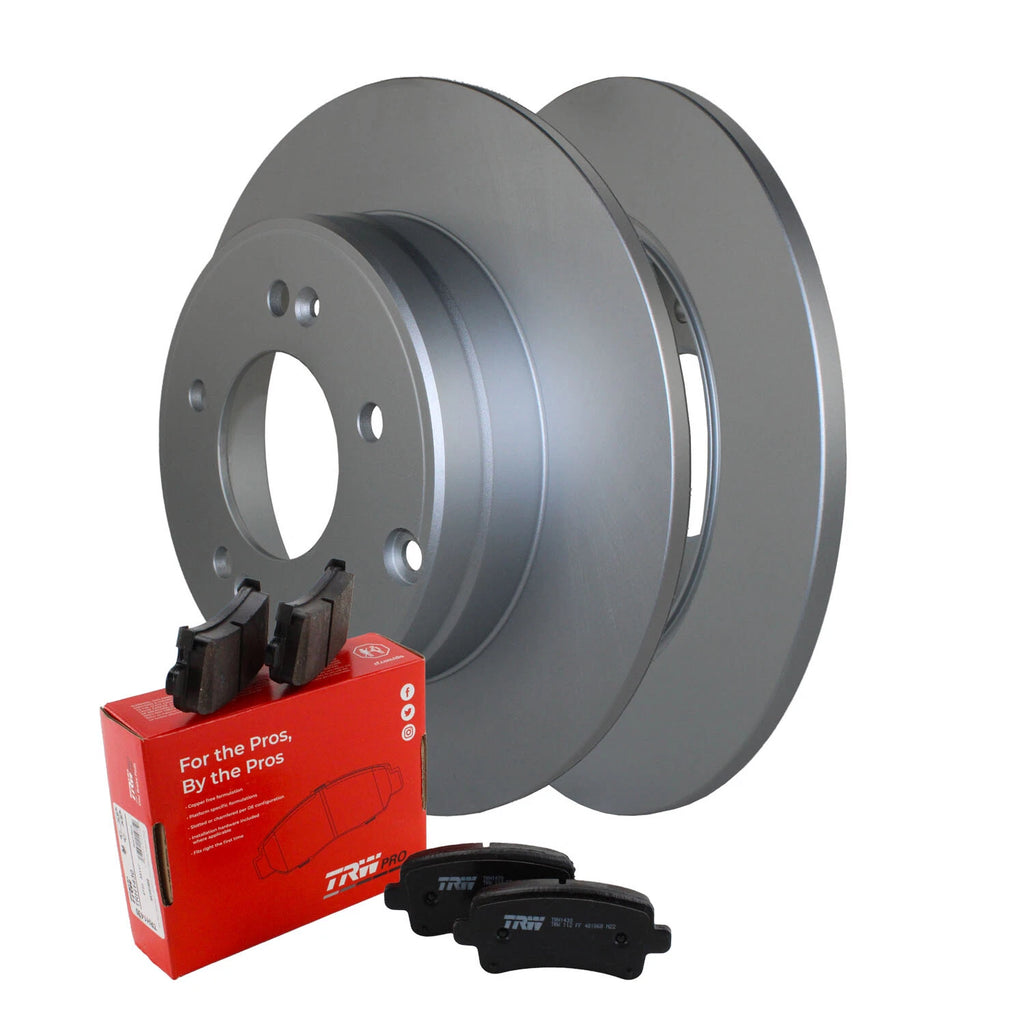 Rear Brake Kit 284mm Disc Rotors & TRW Ceramic Pads for Hyundai Azera, Kia Optima (2006–2019)