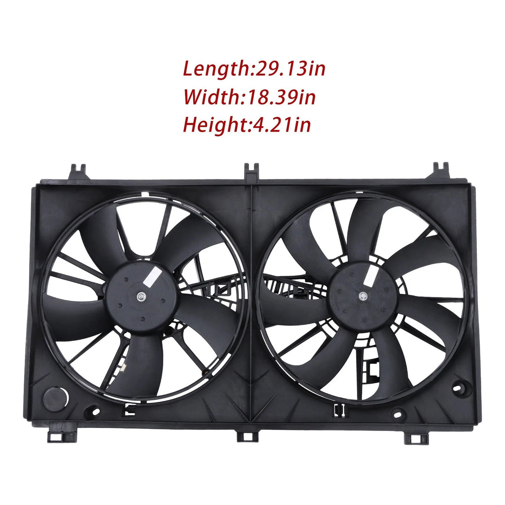 Dual Radiator Cooling Fan Assembly for Lexus GS350 (2013–2015) 1636131410