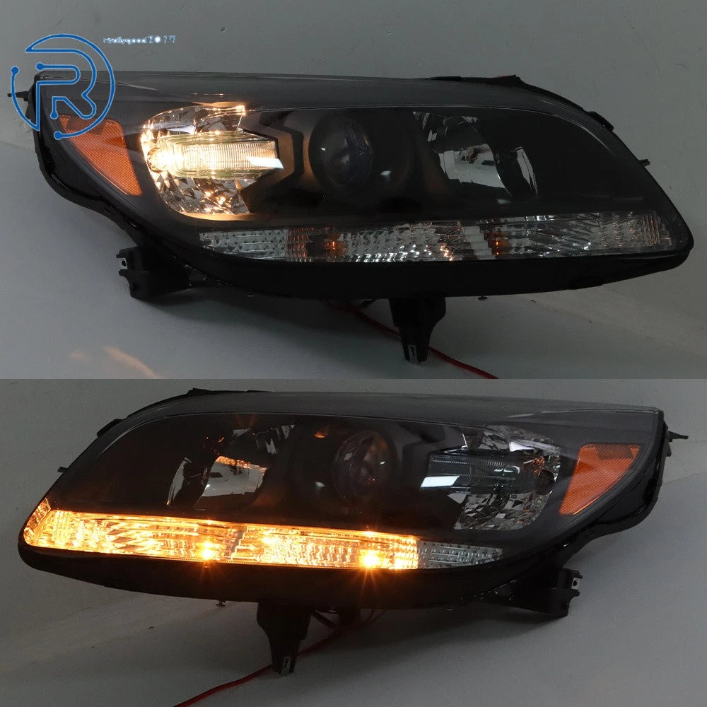Halogen Headlights for Chevy Malibu (2013–2015) Black