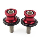 8MM Red Swingarm Spools Slider Stand Screws for KAWASAKI ZX6R (2012-2021)