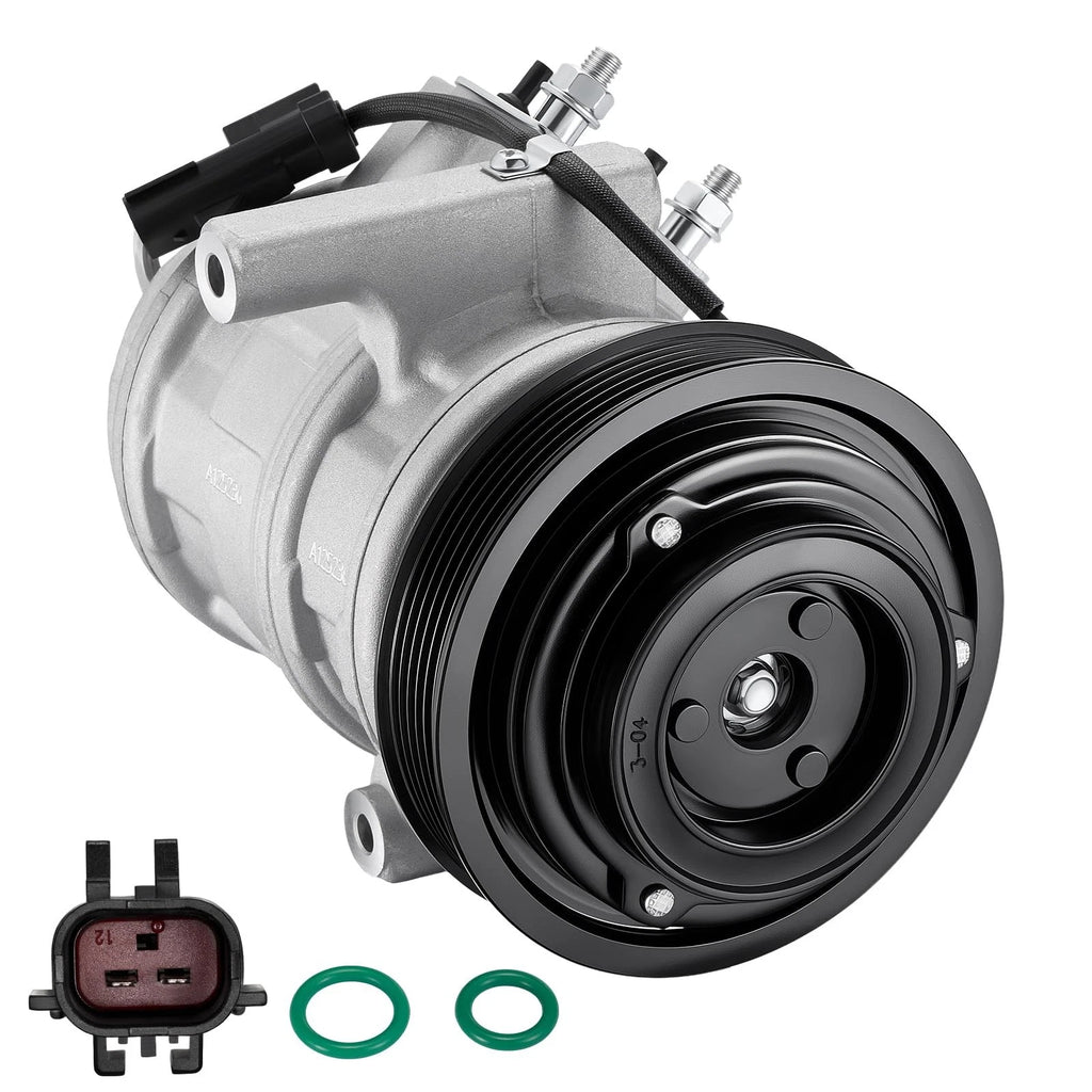 A/C Compressor w/ Clutches for Chrysler 300 2006–2010, Dodge Charger, Magnum