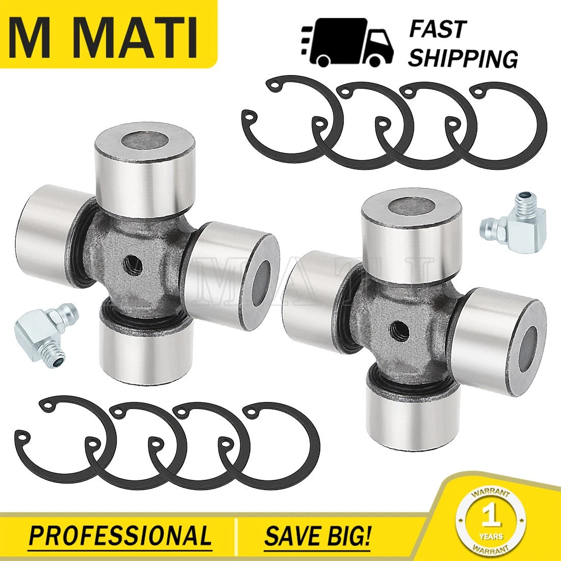 2X Rear Driveshaft U-Joint Set for Can-Am Commander 800 1000 4X4 (2011–2016)