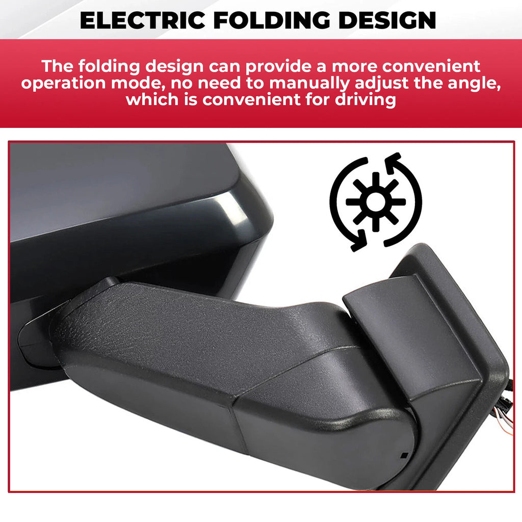 Pair Power Side View Mirrors for Hummer H3 H3T (2006-2010)