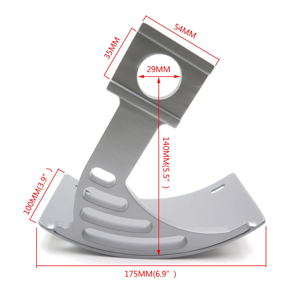 Side Mount Curved License Plate Bracket for Yamaha YZF-R1 (2004–2005)