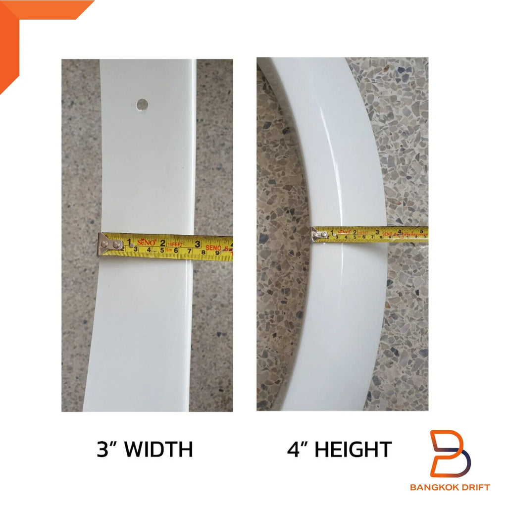 W32 White Fender Flares Wheel Arches for Mitsubishi Triton Ute (05-15)