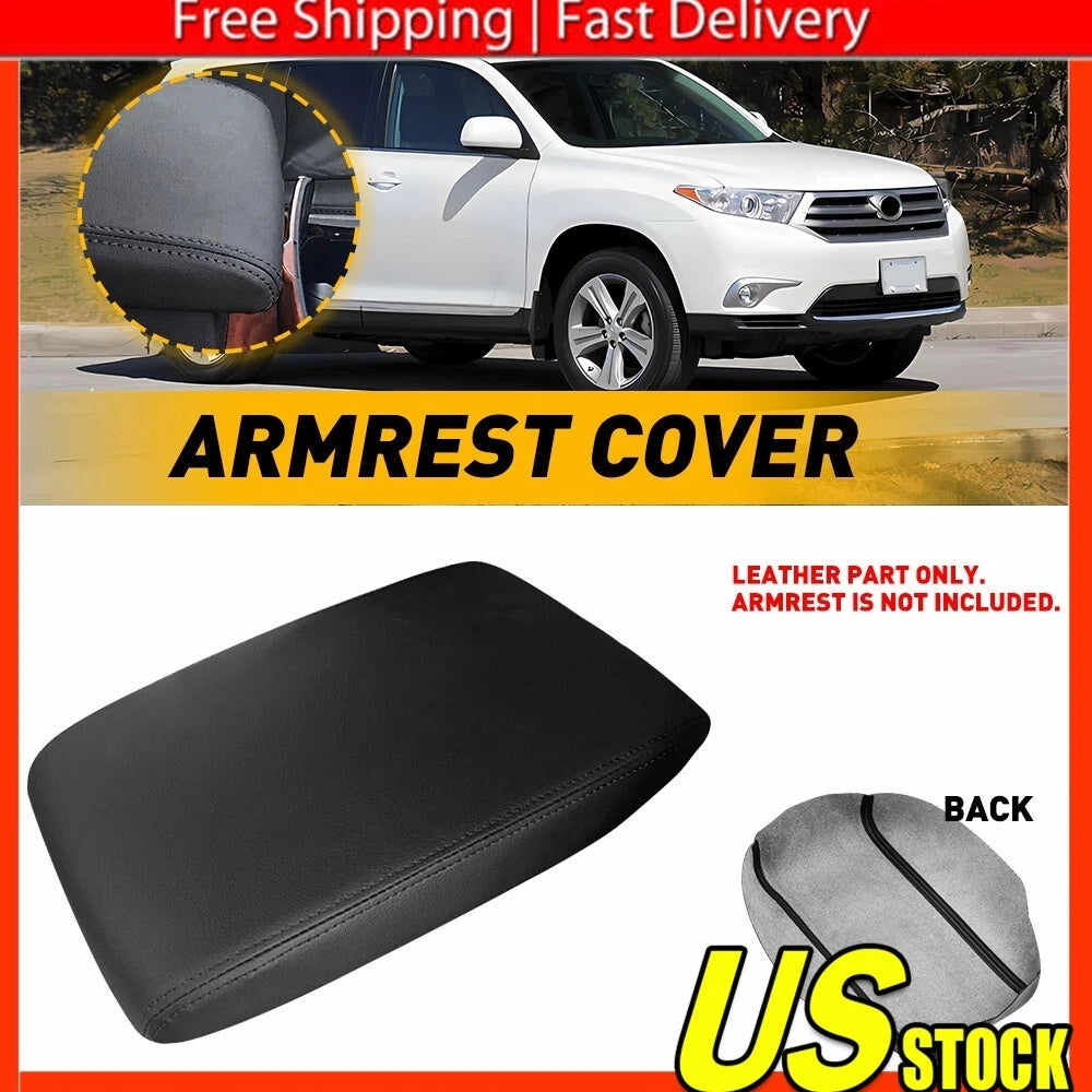 Center Console Armrest Lid Cover for Toyota Highlander (2008–2013)