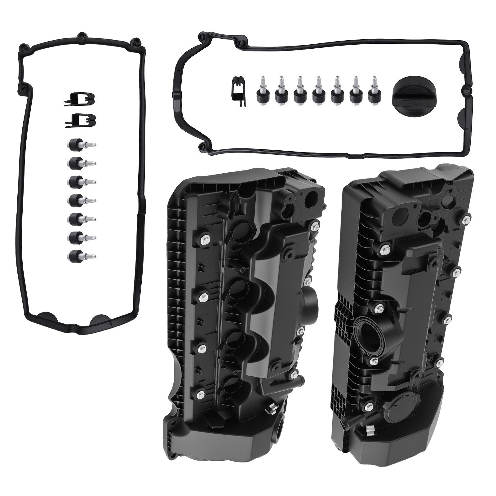 Camshaft Cover Kit LH & RH for BMW 545i 550i 645Ci 650i 745i 745Li 750i X5 (2004–2010)