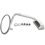Driver LH Side Manual Stainless Steel 8" Round Mirror for