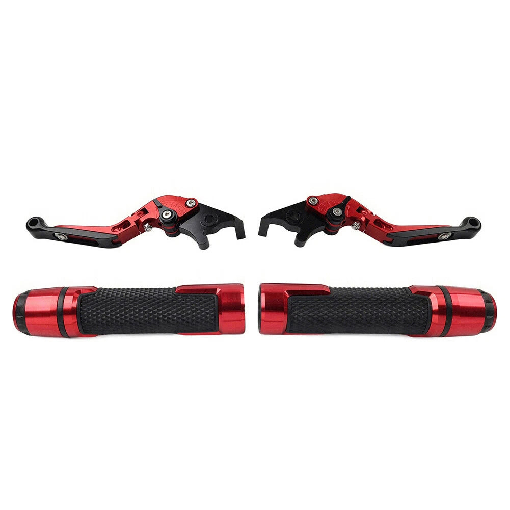 Set of 2 Red Extendable Brake Clutch Levers for Yamaha TMAX 500/560 (2017–2023)