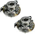 Set of 2 Front Wheel Bearing and Hub Kits for Chevrolet GMC (2011–2016)