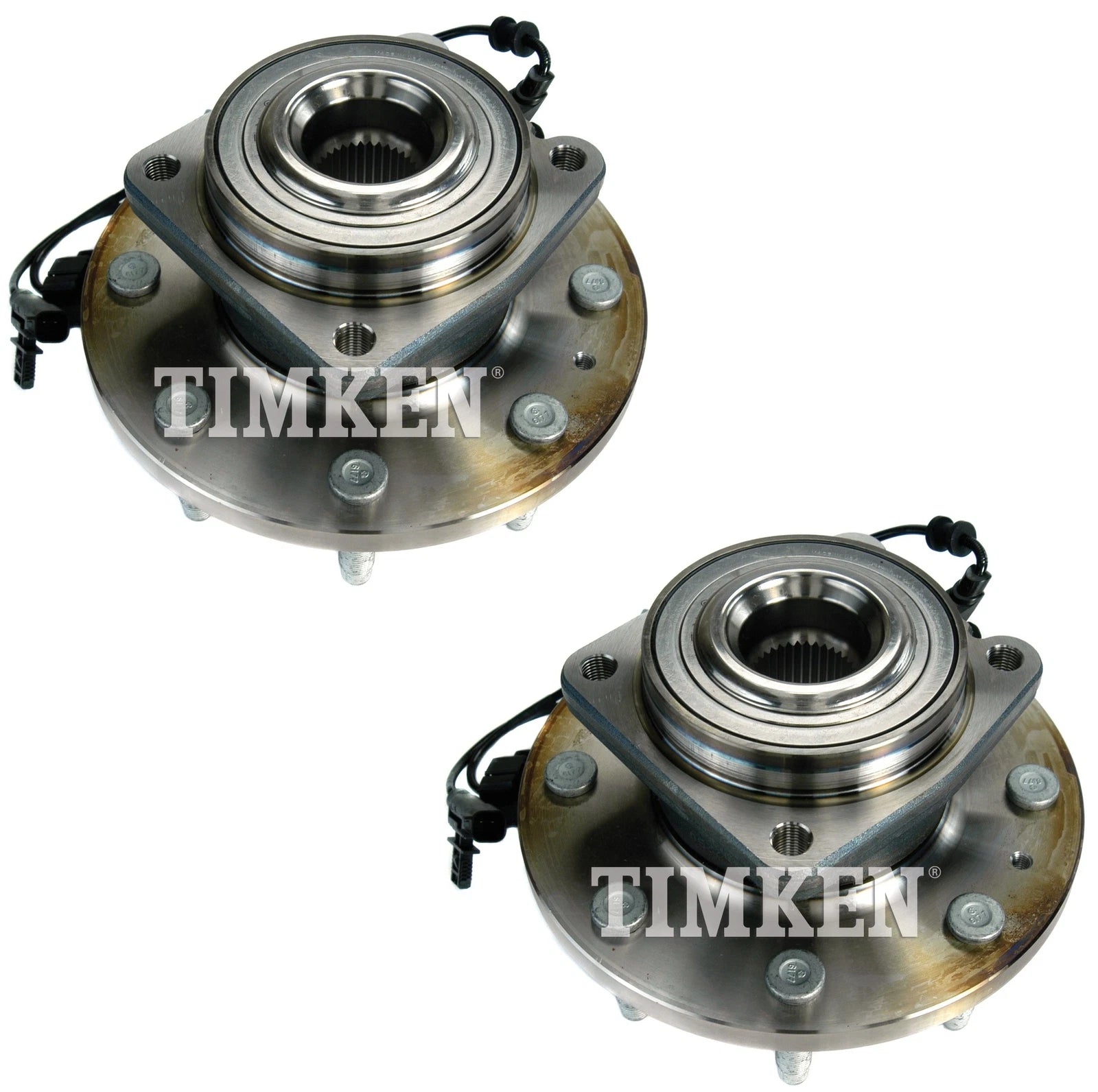 Set of 2 Front Wheel Bearing and Hub Kits for Chevrolet GMC (2011–2016)
