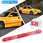 JDM Red Side Door Skirt Graphics for Nissan 370Z (2009–2020)