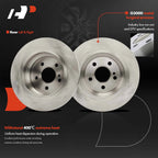 Rear Disc Brake Rotors & Ceramic Pads for Mercedes-Benz E250 (2014–2016)