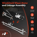 Front Wiper Motor & Linkage Assembly for Chevy Silverado 1500 (2019-2023)