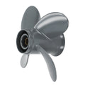 10" Pitch 4 Blade Propeller for Honda Yamaha Outboard 8-20HP Aluminum RH
