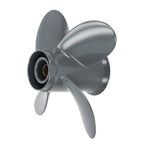 10" Pitch 4 Blade Propeller for Honda Yamaha Outboard 8-20HP Aluminum RH