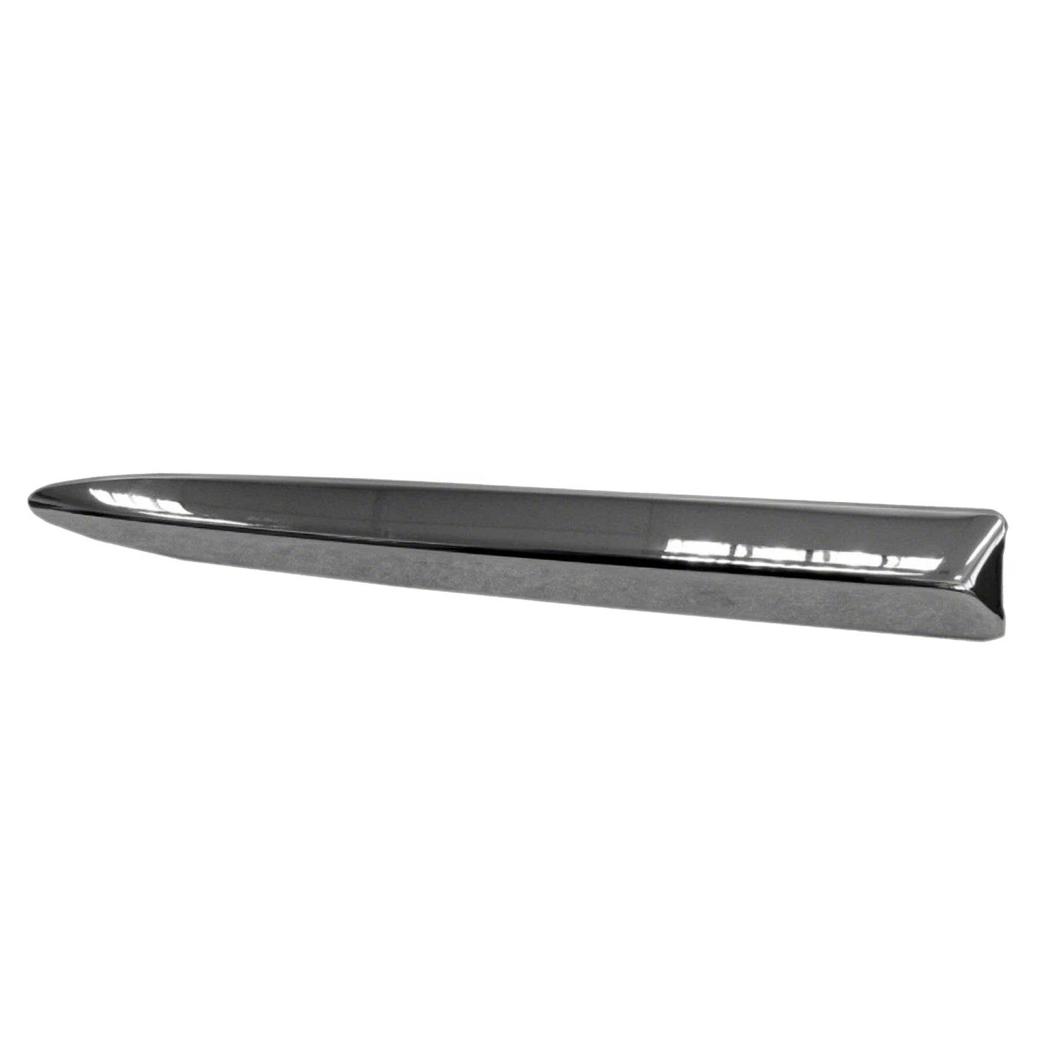 Replacement Chrome ABS Plastic Passenger Side Front Upper Bumper Molding for Mercedes Benz E-Class (2007–2016)