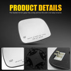 Passenger Side Wing Mirror Glass for Grand Caravan, Town & Country (2008–2020)