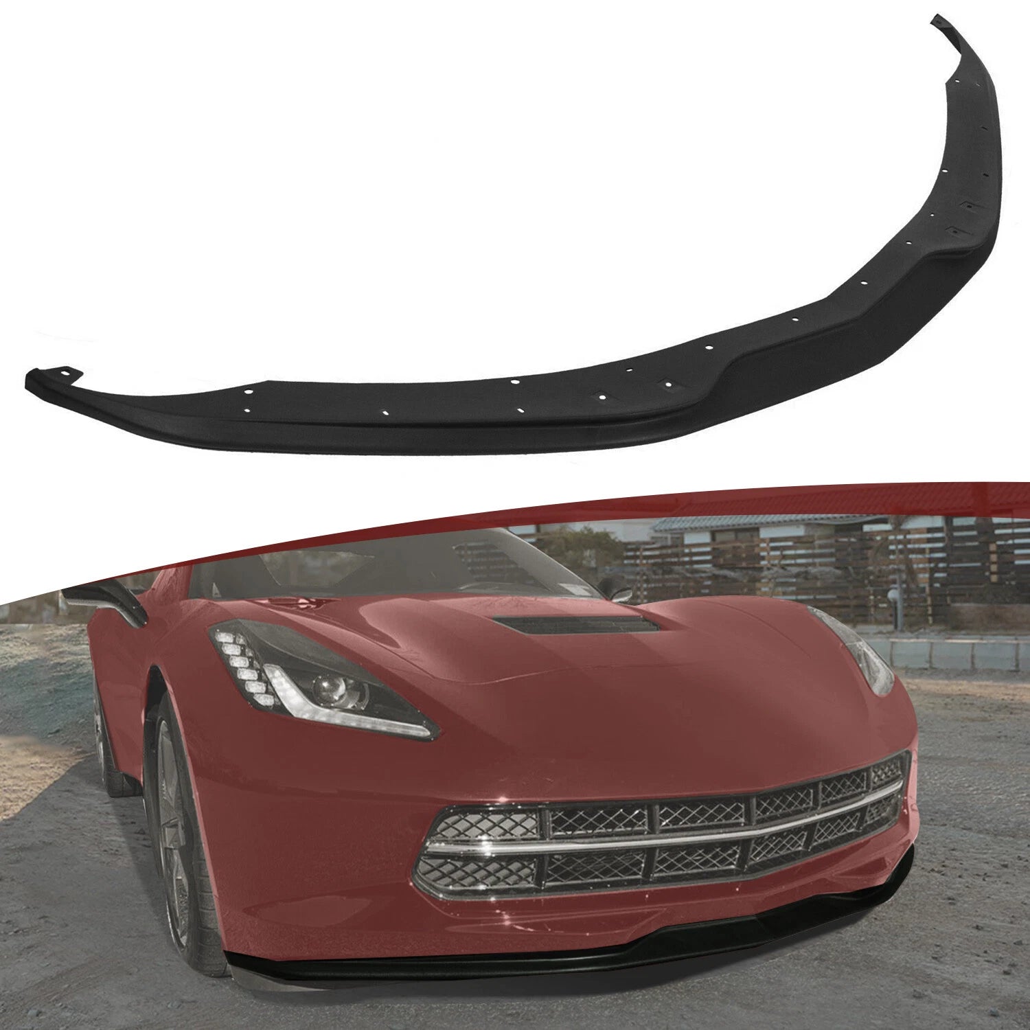 Front Lip Spoiler Splitter for C7 Corvette Z06 GS Stingray (2014–2019)