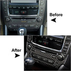 Carbon Fiber CD Switch Panel Trim for Lexus IS250 IS300 IS350 (2006-2012)