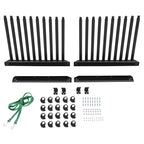 Black Steel Windshield Rack for Auto Glass Cargo (9 Lite)
