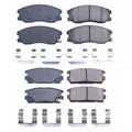 PowerStop 2X Front Rear Carbon Fiber Ceramic Brake Pads Kit for Captiva XL-7 (2001–2006)