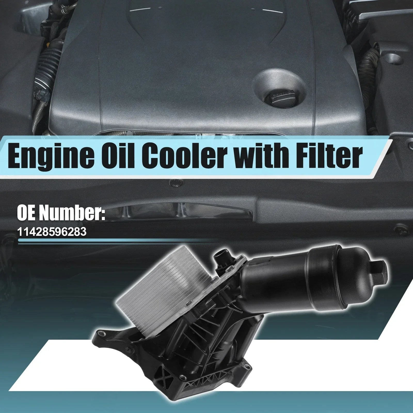 1 Set Engine Oil Cooler Oil Filter for BMW 230i F22 (2017-2022)