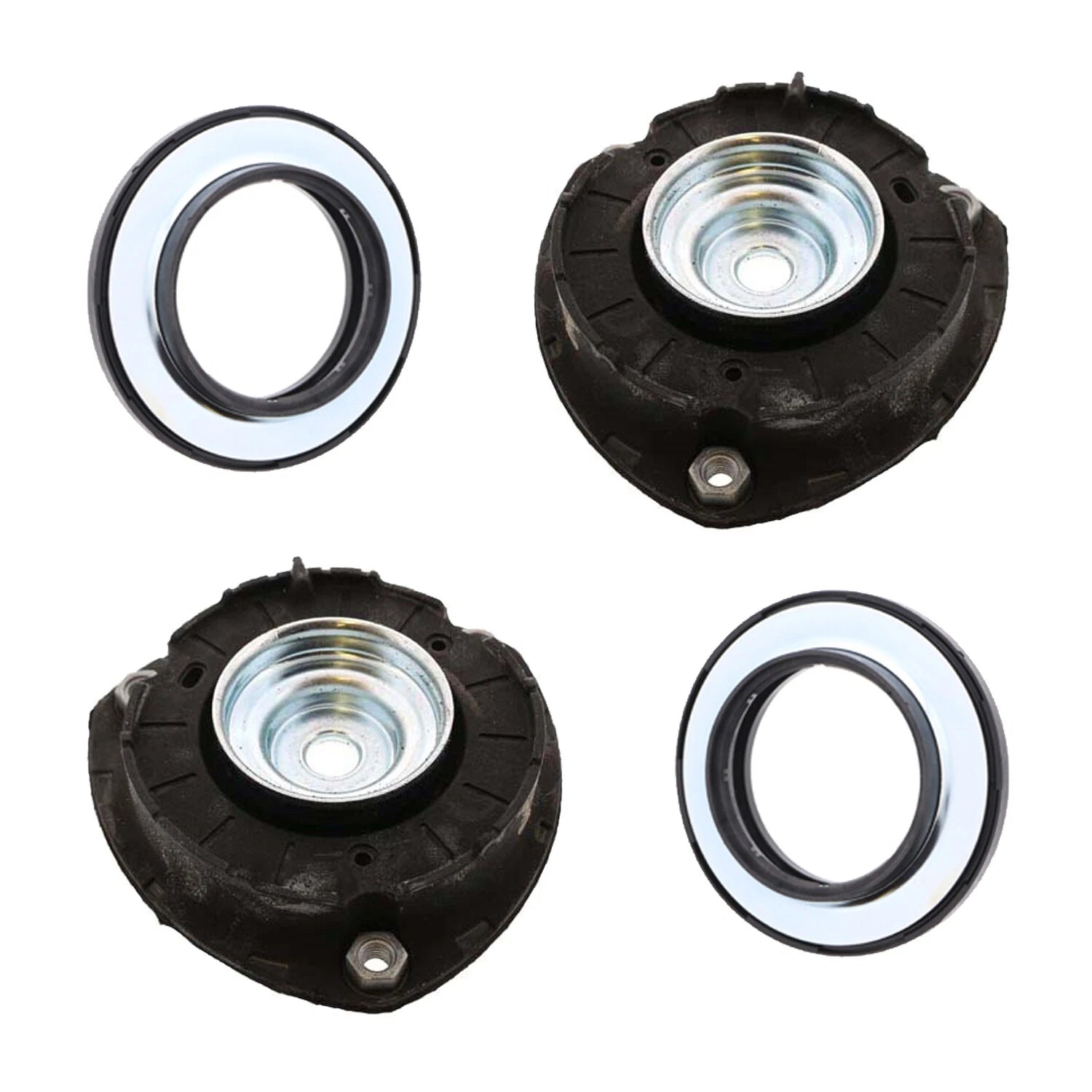 4pc Front Strut Mount & Bearing Kit for Audi A3 S3, VW Atlas, Golf R, Jetta, Taos (2013–2023)