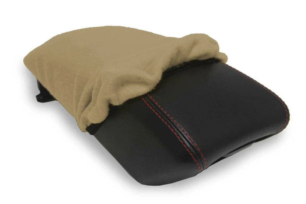 Fleece Console Lid Armrest Cover for Hyundai Sonata (2011–2014) Beige