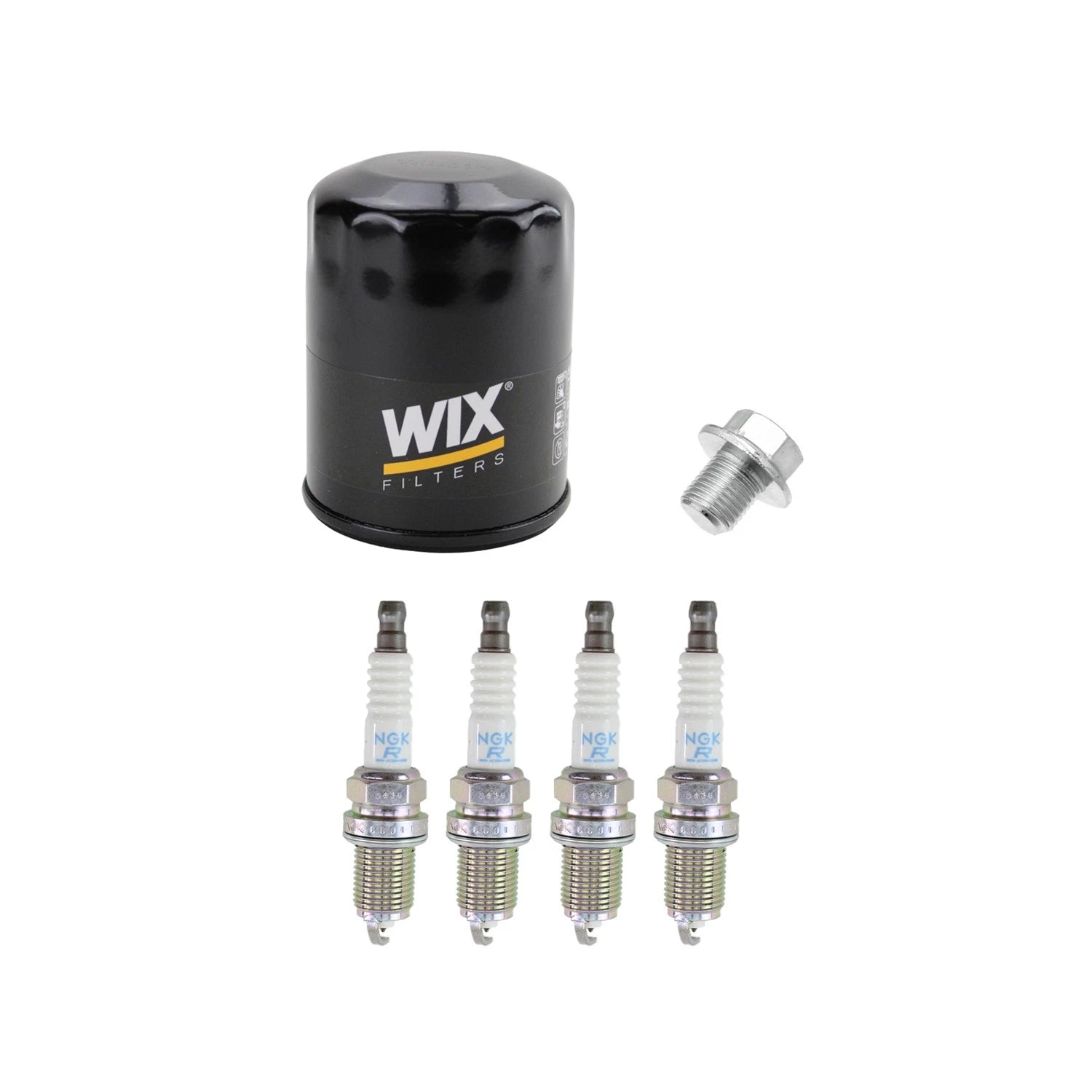 Wix Engine Oil Filter & NGK 4 Laser Platinum Spark Plugs for Camry Matrix (2007–2011)
